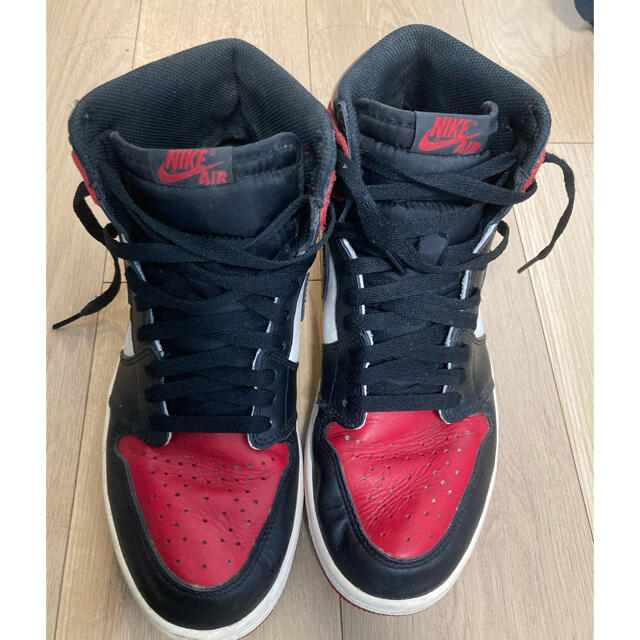 NIKE(ナイキ)の中古　NIKE AIR JORDAN 1 BRED TOE 27.5cm メンズの靴/シューズ(スニーカー)の商品写真