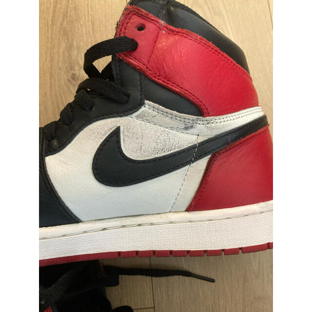 NIKE(ナイキ)の中古　NIKE AIR JORDAN 1 BRED TOE 27.5cm メンズの靴/シューズ(スニーカー)の商品写真