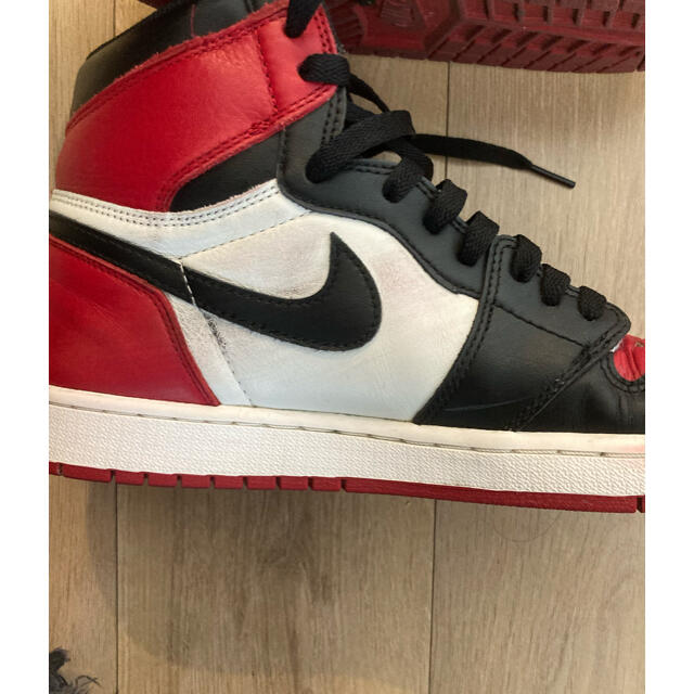 NIKE(ナイキ)の中古　NIKE AIR JORDAN 1 BRED TOE 27.5cm メンズの靴/シューズ(スニーカー)の商品写真