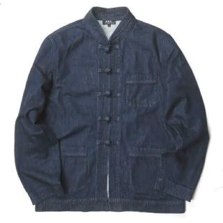 アーペーセー(A.P.C)の【美品】アーペーセー デニム チャイナジャケット サイズM (Gジャン/デニムジャケット)