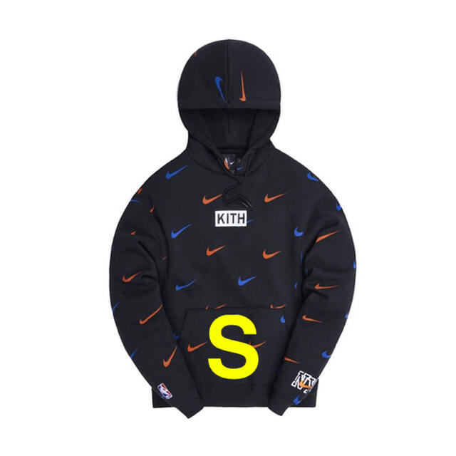 新品 未使用 Kith Nike Swoosh Hoodie 黒 パーカー M