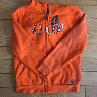 ボルコム(volcom)のVOLCOM(ボルコム)オレンジ色 キッズパーカー(ジャケット/上着)