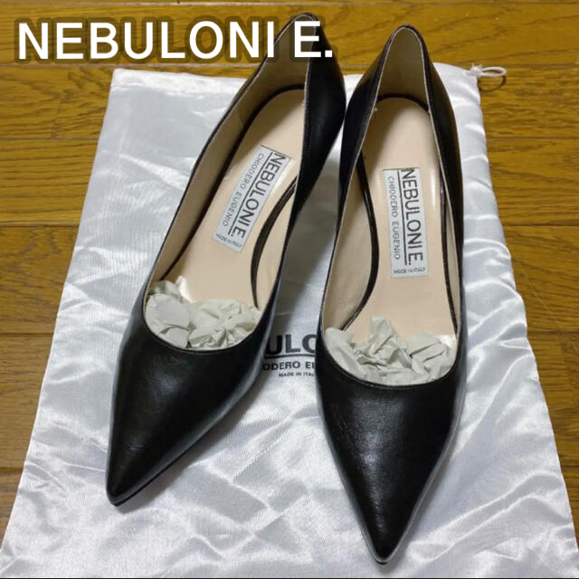 試着のみ NEBULONI E. ネブローニ パンプス 37 黒 fscs.pk