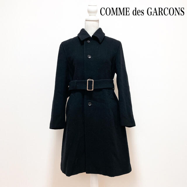 適切な価格 - GARCONS des COMME  冬 日本製 黒 ウールコート GARCONS des COMME レア♡ ロングコート