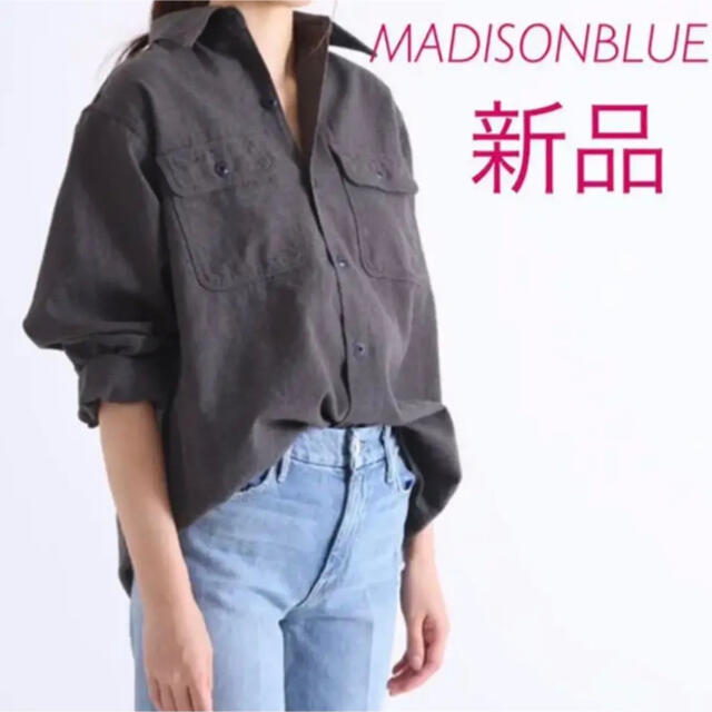 新品タグ付♡ MADISONBLUE ハンプトンウールシャツ 01