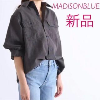 マディソンブルー(MADISONBLUE)の新品タグ付♡ MADISONBLUE ハンプトンウールシャツ 01(シャツ/ブラウス(長袖/七分))