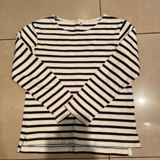 ムジルシリョウヒン(MUJI (無印良品))の無印良品　ボーダーカットソー　130センチ(Tシャツ/カットソー)