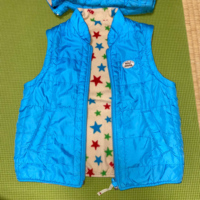 mikihouse(ミキハウス)のミキハウス リバーシブルコート キッズ/ベビー/マタニティのキッズ服男の子用(90cm~)(ジャケット/上着)の商品写真