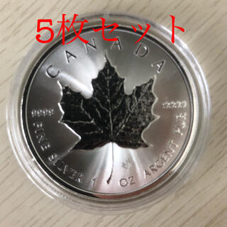 カナダ メイプルリーフ銀貨 2021年 5枚セットの通販 by くまジロウ ...
