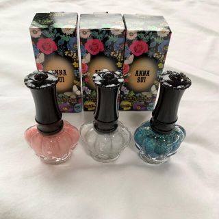 アナスイ(ANNA SUI)の【新品・未使用品☆】ANNA SUI  ネイルカラー　3本セット☆(マニキュア)