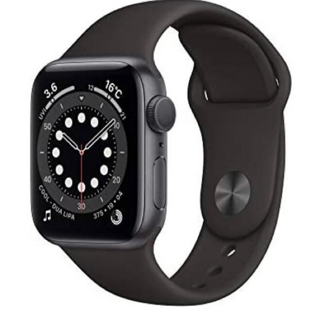 Apple Watch(アップルウォッチ)のApple Watch 6 40mm スペースグレイアルミニウムケース ブラック スマホ/家電/カメラのスマートフォン/携帯電話(その他)の商品写真