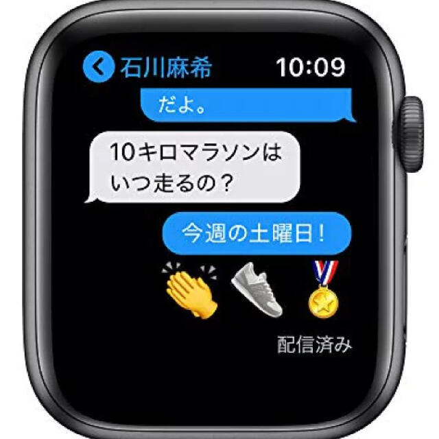 Apple Watch(アップルウォッチ)のApple Watch 6 40mm スペースグレイアルミニウムケース ブラック スマホ/家電/カメラのスマートフォン/携帯電話(その他)の商品写真