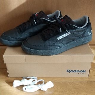 リーボック(Reebok)のヴァイナルアーカイヴ × リーボッククラシック クラブC 85 ブラック(スニーカー)