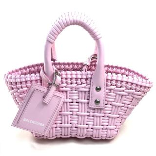 バレンシアガ(Balenciaga)のバレンシアガ678028 エナメルバスケット ビストロXXS 2WAYバッグ(ハンドバッグ)