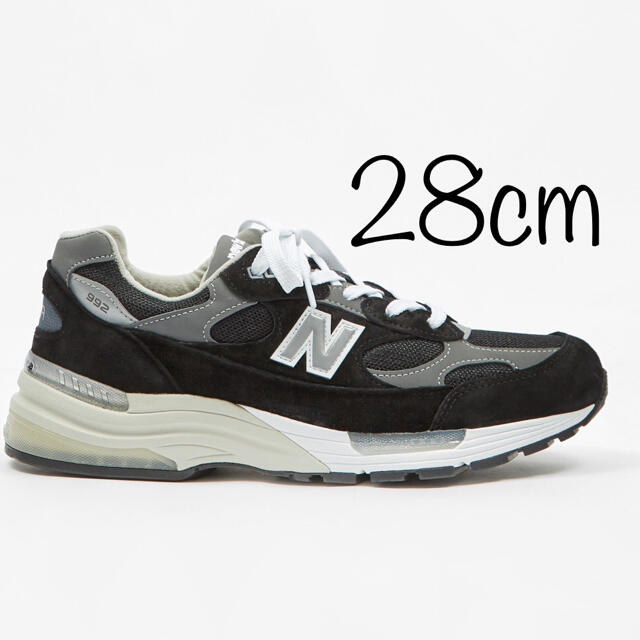 needlesNEW BALANCE M992EB BLACK 28cm