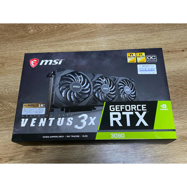 ファッション通販】 VENTUS 3090 RTX MSI 3X OC 24G PCパーツ