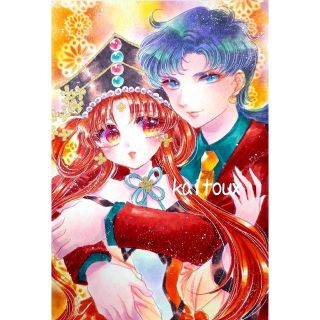 【一期一会様優先】プリンセス火球&星野光/イラストオーダー/イラスト原画(アート/写真)