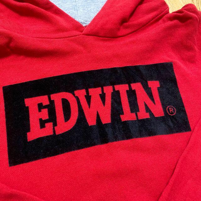 EDWIN(エドウィン)のEDWIN パーカー 赤 150 ジュニア トレーナー 秋冬 男の子 キッズ/ベビー/マタニティのキッズ服男の子用(90cm~)(その他)の商品写真