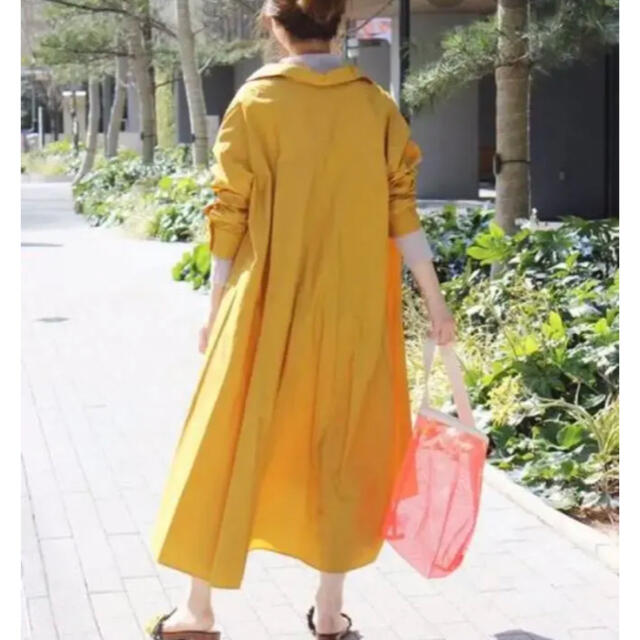 ジャーナルスタンダード タイプライター スキッパーカラーAラインワンピース