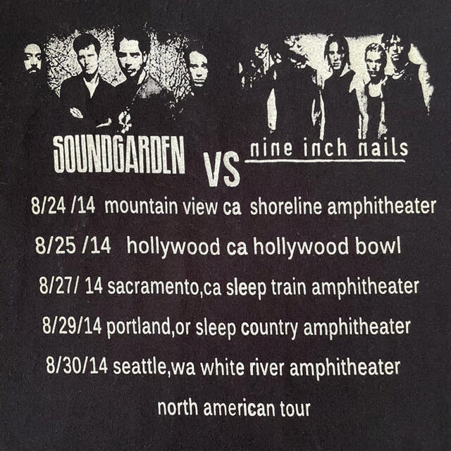 NINE INCH NAILS VS SOUNDGARDEN 北米ツアーTEE