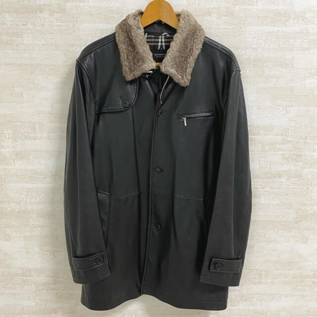 BURBERRY BLACK LABEL - 【最高級】BURBERRY BLACK LABEL レザーコート