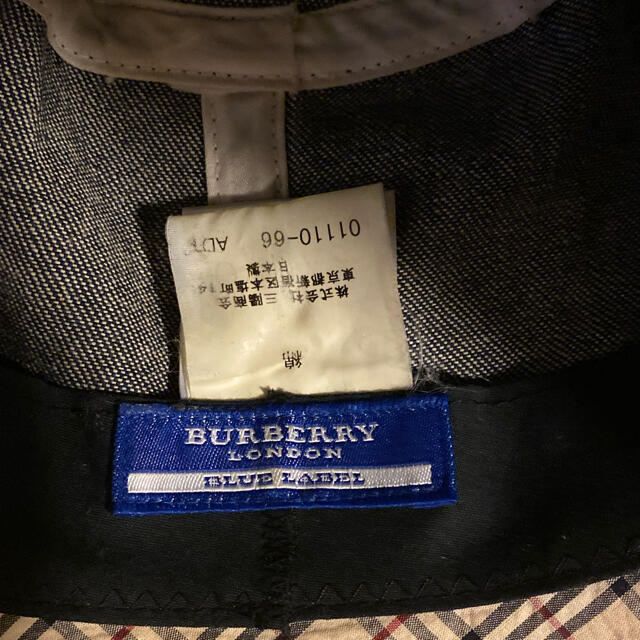 BURBERRY BLUE LABEL(バーバリーブルーレーベル)のBURBERRY ハット　ブルーレーベル　デニム　レディース　ママ レディースの帽子(ハット)の商品写真