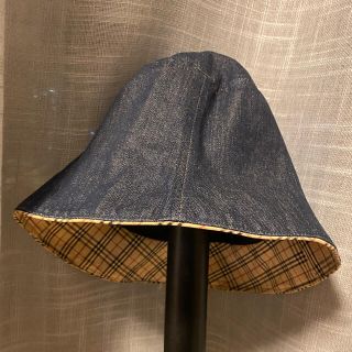 バーバリーブルーレーベル(BURBERRY BLUE LABEL)のBURBERRY ハット　ブルーレーベル　デニム　レディース　ママ(ハット)