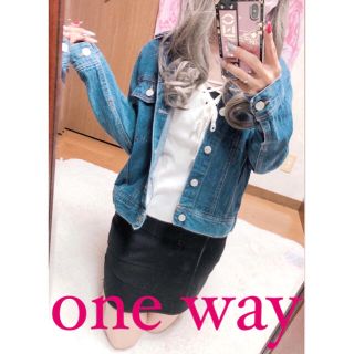 ワンウェイ(one*way)の4089.one way デニムジャケット シンプル 定番(Gジャン/デニムジャケット)