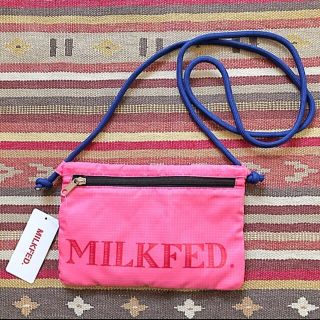 ミルクフェド(MILKFED.)のMILKFED. ミルクフェド サコッシュ 斜め掛け バッグ 軽量 ピンク(ボディバッグ/ウエストポーチ)