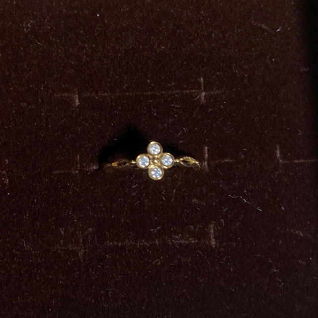 JEWELRY TSUTSUMI(ジュエリーツツミ)のツツミ　k10イエローゴールドダイヤ　ピンキーリングサイズ1 値下げしました美品 レディースのアクセサリー(リング(指輪))の商品写真