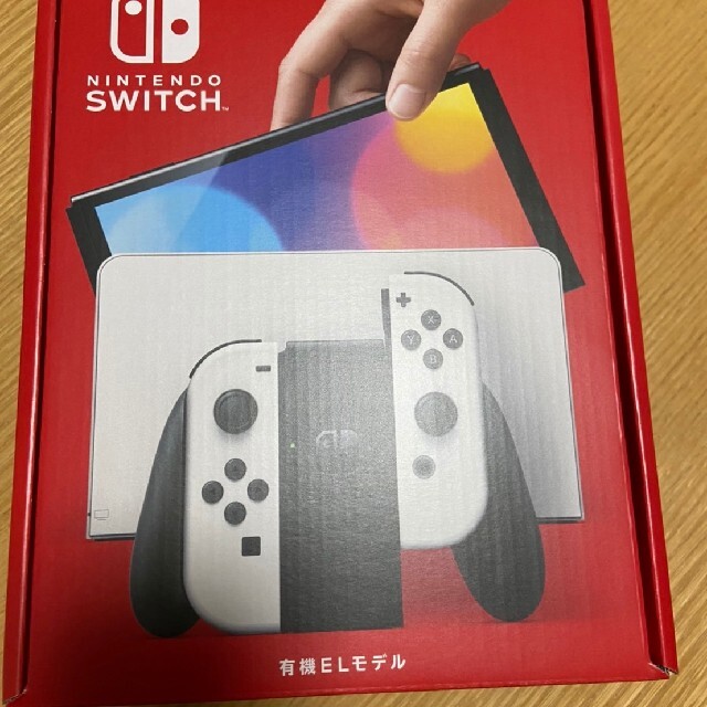 有機EL　スイッチ　カラー　ホワイト　新品未使用 エンタメ/ホビーのゲームソフト/ゲーム機本体(家庭用ゲーム機本体)の商品写真