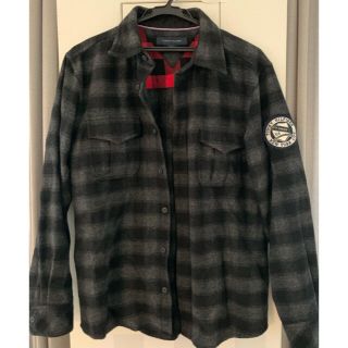 トミーヒルフィガー(TOMMY HILFIGER)のトミーヒルフィガー　ウール　ワッペン　チェックシャツ(シャツ)