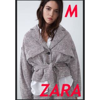 ザラ(ZARA)の最終価格 ZARA 試着のみ ポケット付きツイードジャケット(その他)