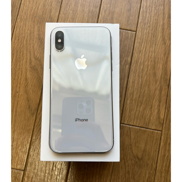 iPhone X Silver 64 GB シルバー SIMフリー - スマートフォン本体