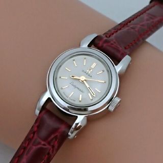 オメガ(OMEGA)のOH済 1956年製 オメガ レディマティック初代モデル スクリューバック極美品(腕時計)