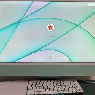 アップル(Apple)のiMac 24インチ　グリーン(デスクトップ型PC)