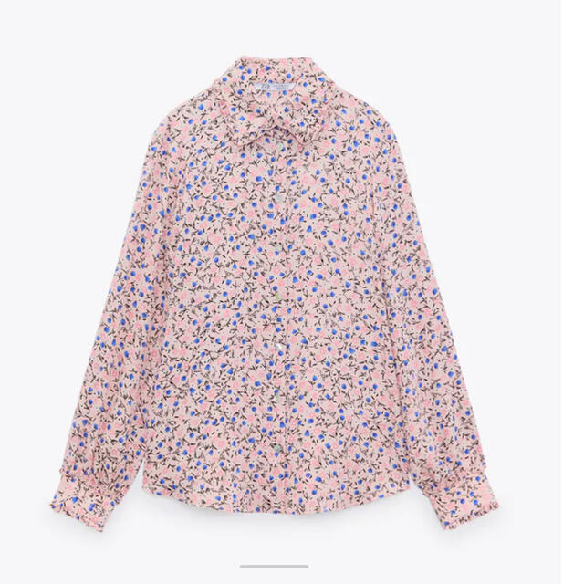 ZARA(ザラ)のザラ　ミニフローラルプリントシャツ レディースのトップス(シャツ/ブラウス(長袖/七分))の商品写真