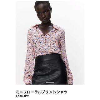 ザラ(ZARA)のザラ　ミニフローラルプリントシャツ(シャツ/ブラウス(長袖/七分))