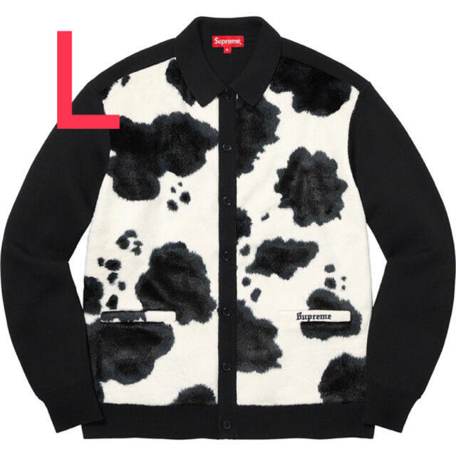 Supreme®/Cow Print Cardigan Black