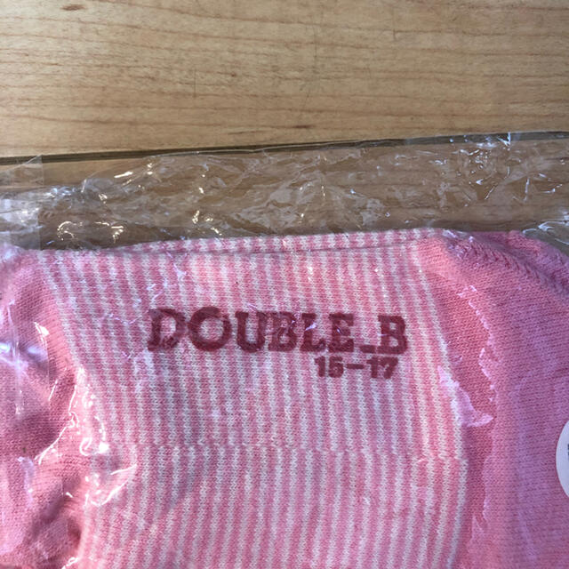 DOUBLE.B(ダブルビー)のダブルビー　女の子　ソックス15-17 キッズ/ベビー/マタニティのこども用ファッション小物(靴下/タイツ)の商品写真