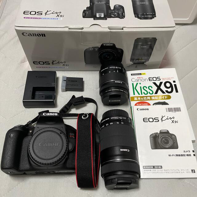 【品】Canon EOS Kiss X9i ダブルズームキット 外箱付バッテリー劣化無し