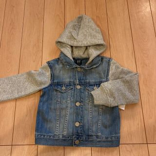 ベビーギャップ(babyGAP)の新品★ 80cm gap デニムジャケット　Gジャン　恐竜　スウェット(ジャケット/コート)