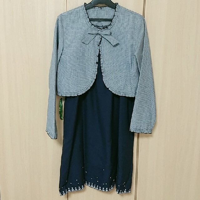 FELISSIMO(フェリシモ)のキッズ レディース ワンピース ジャケット セット フェリシモ キッズ/ベビー/マタニティのキッズ服女の子用(90cm~)(ワンピース)の商品写真