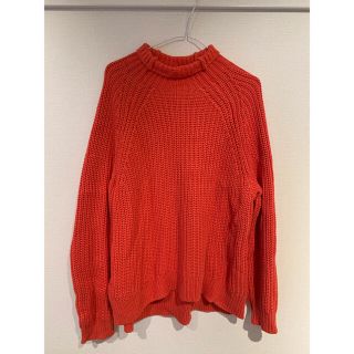 ギャップ(GAP)のGAP タートルネック　ニット　セーター　オレンジ　ロング丈　ミディアム(ニット/セーター)