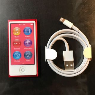 アップル(Apple)の（新古品）Apple ipod nano 第7世代 PRODUCT RED(ポータブルプレーヤー)