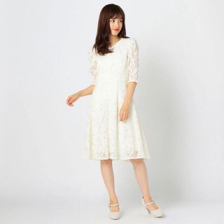 ミッシュマッシュ(MISCH MASCH)の新品☆ミッシュマッシュ　総レースワンピース♡オフホワイト(ひざ丈ワンピース)