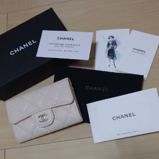 シャネル CHANEL キャビアスキン コインケース カードケース マトラッセ