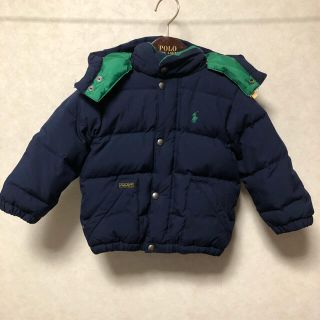 ラルフローレン(Ralph Lauren)のクリーニング済♡ラルフローレン♡2T♡ダウン♡フード取外し可能♡ネイビー♡90♡(ジャケット/上着)