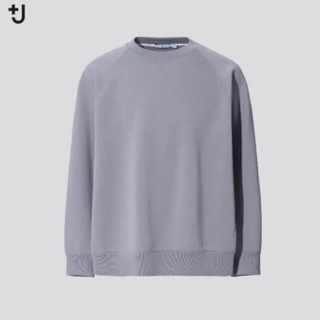 UNIQLO(ユニクロ)の【新品】ユニクロ +J ドライスウェットシャツ グレー　Lサイズ メンズのトップス(スウェット)の商品写真