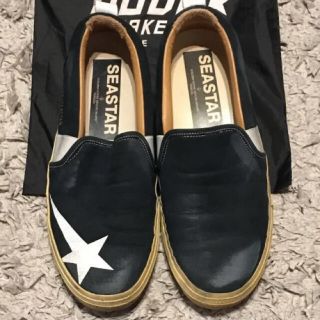 ゴールデングース(GOLDEN GOOSE)の美品 Golden Goose ゴールデングース スリッポン ネイビー(スニーカー)